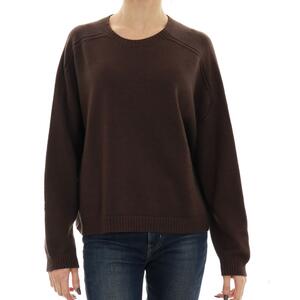 MAGLIA GIROCOLLO MARRONE